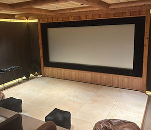 Crescendo Bass Tile theater installation