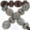 Classic Navajo concho belt with conchos, butterflies and leather backing.