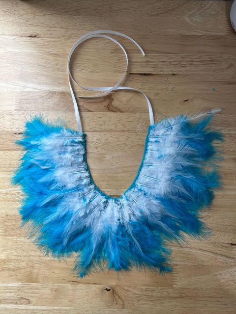 custom feather necklace costume accessory