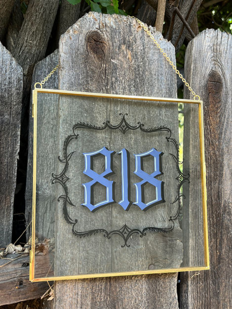 818 hand painted sign