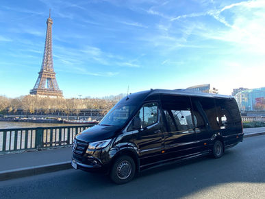 Minibus rental for excursions in France and Latvia