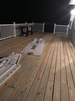 Vinyl Railing installed