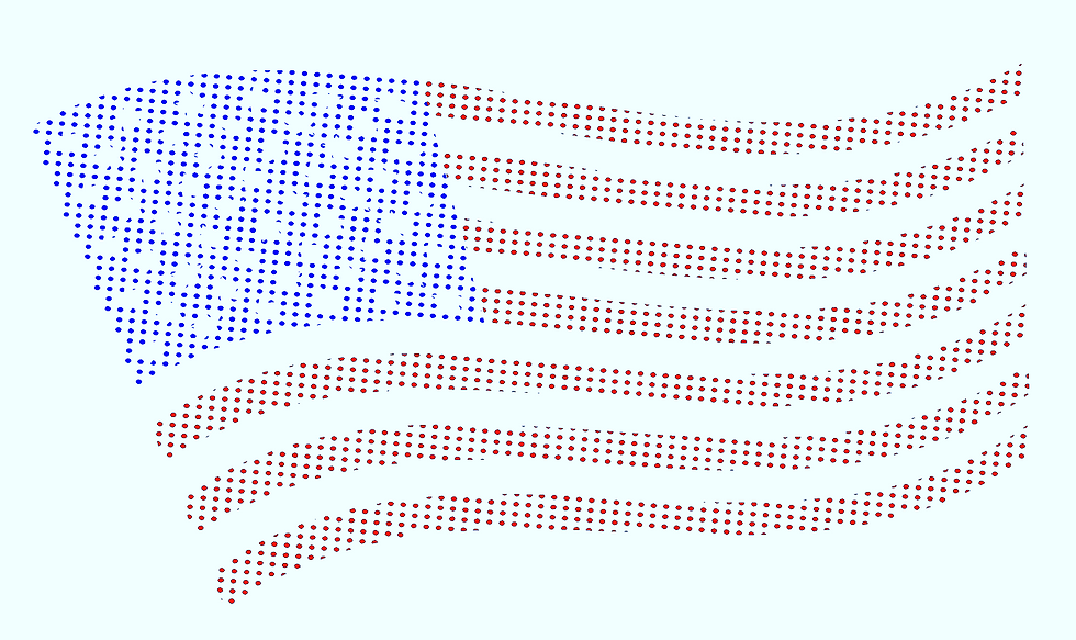 American flag dot pattern (digital file)