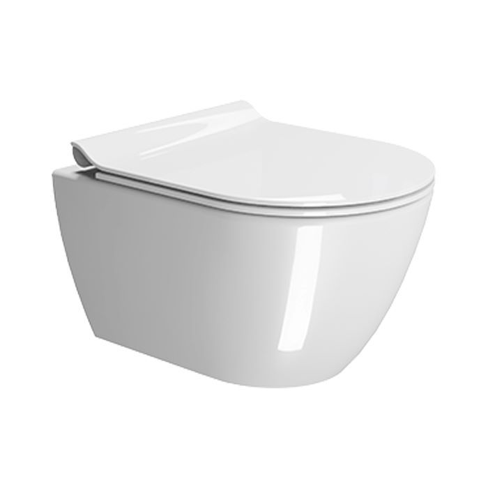 GSI Pura 50 Wall Hung Toilet Rimless, Swirlflush