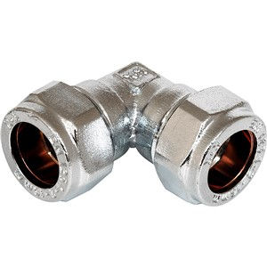 Chrome Compression Equal Elbow