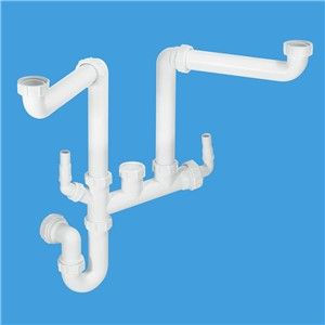 McAlpine 1.1/2" Double Bowl Kit