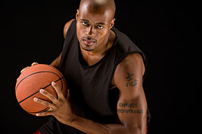 Serious Basketball Player