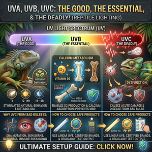UVA, UVB, UVC: The Good, the Essential, and the Deadly in Reptile Lighting