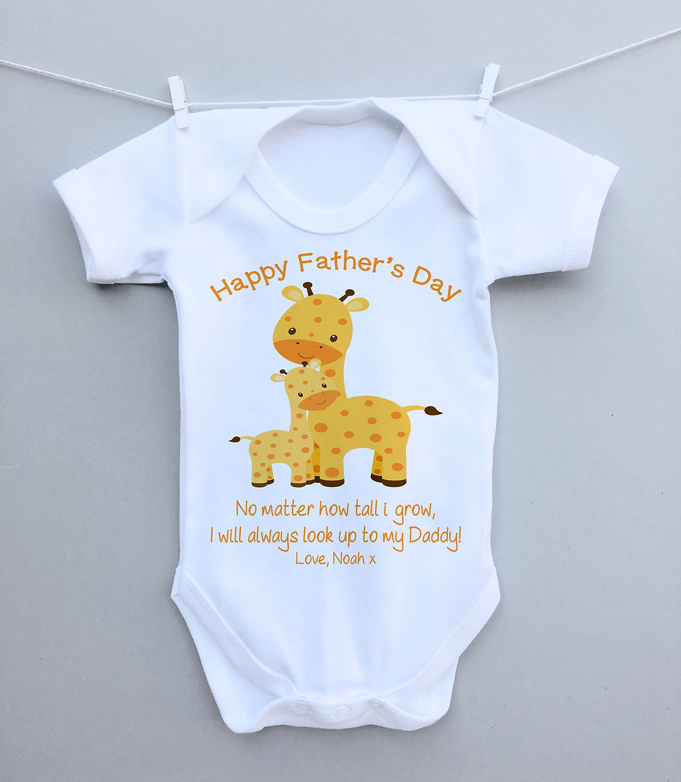 Giraffe Father's Day bodysuit