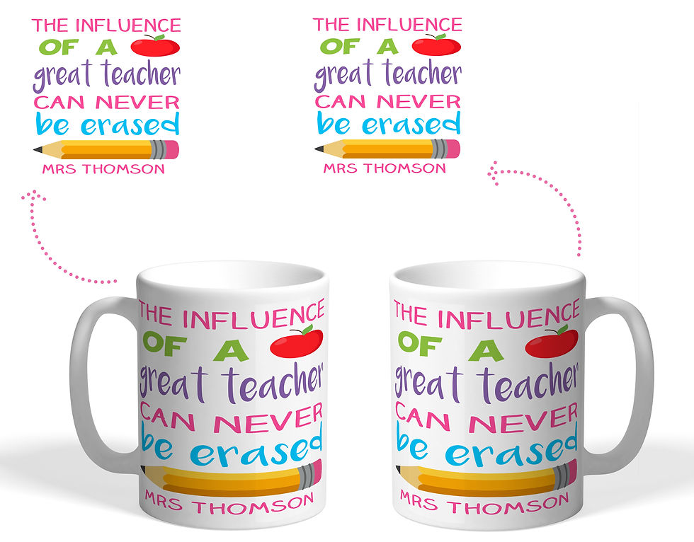 The influence of a great teacher can never be erased mug