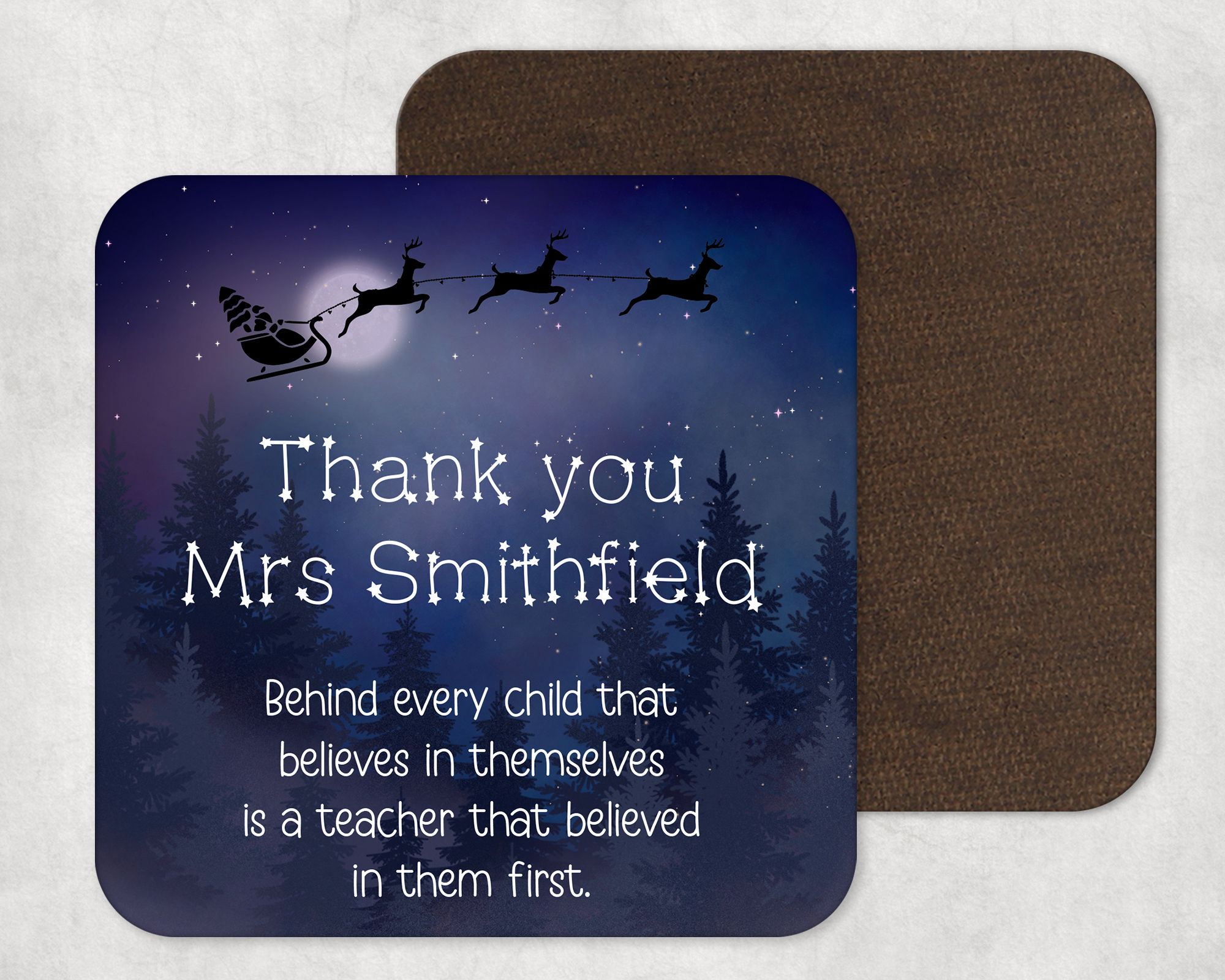 Teacher believes Christmas coaster