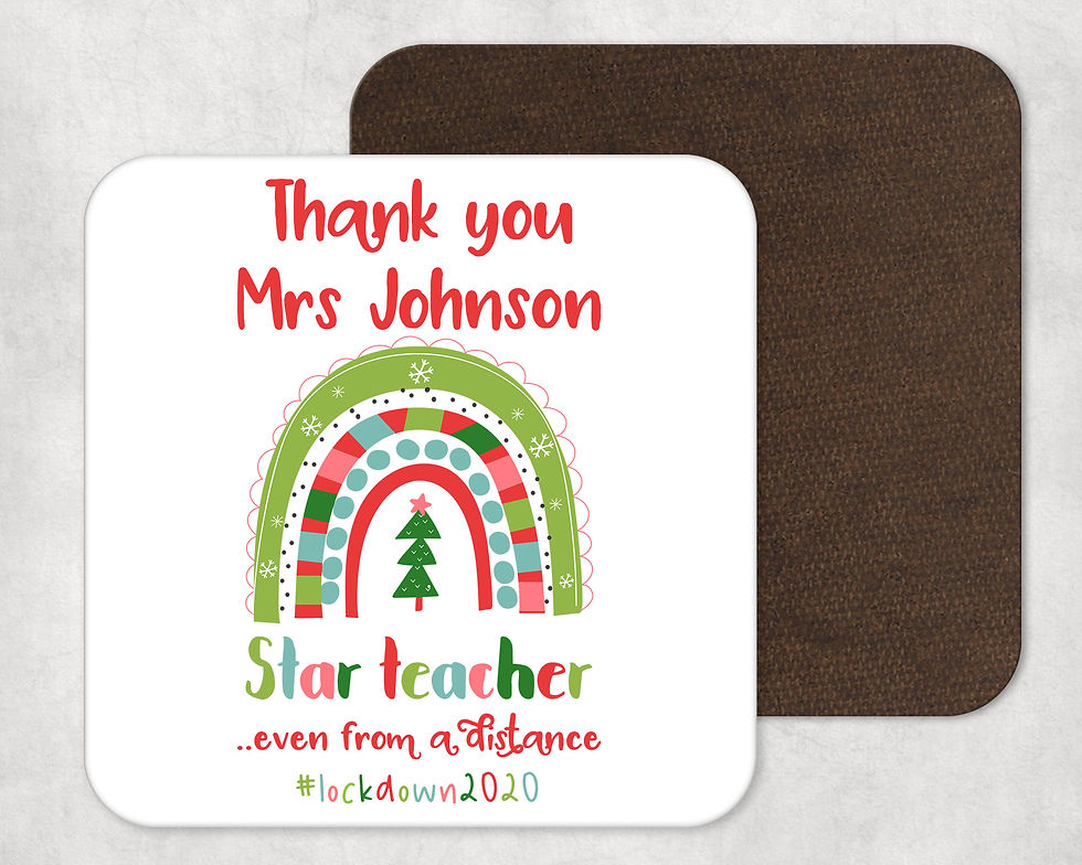 Christmas Star teacher.. even from a distance coaster