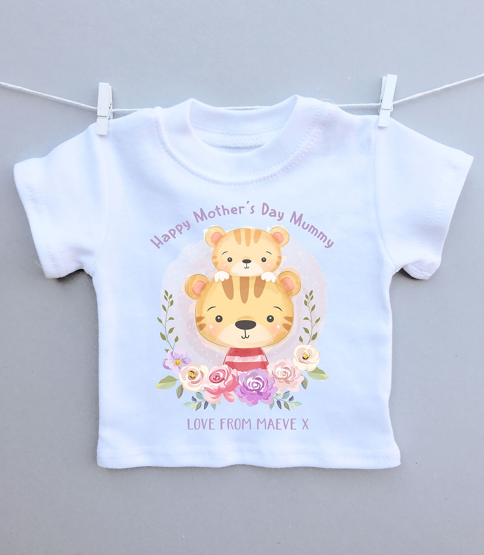 Floral Tiger Mother's Day t-shirt
