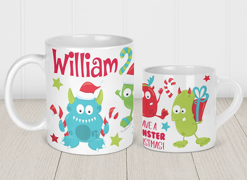 Monster Christmas mug