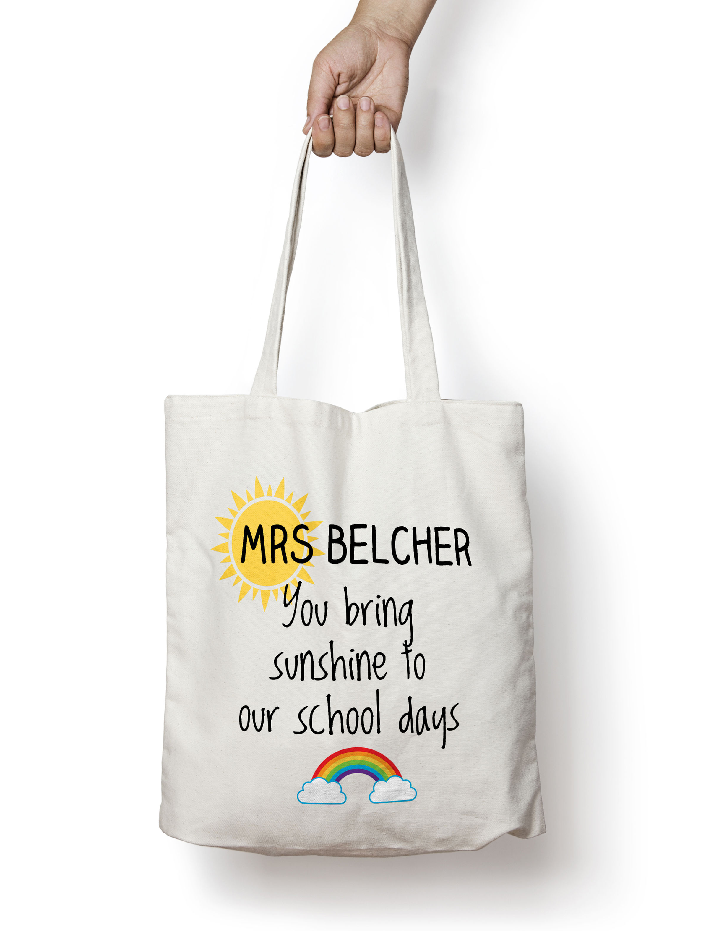 You bring sunshine to our school days tote bag