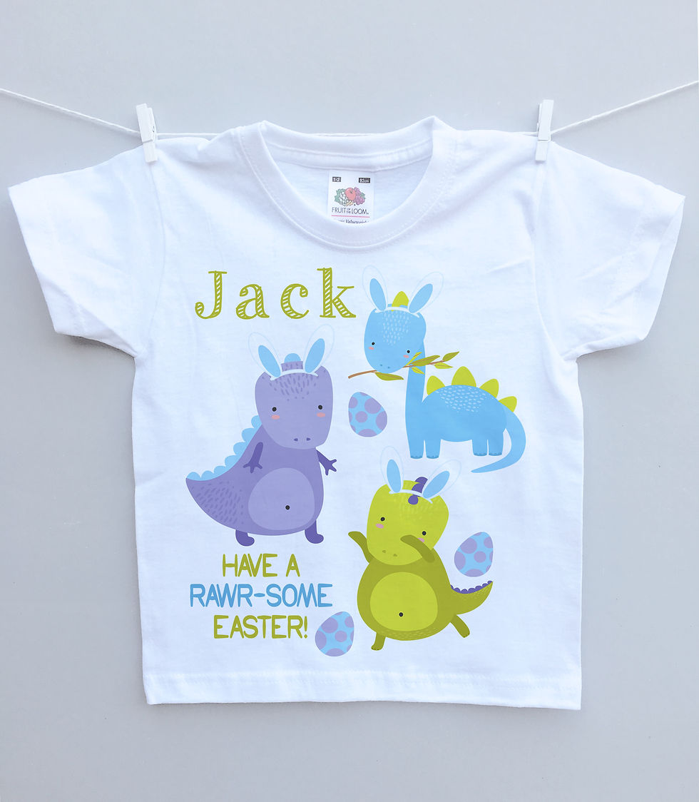 Dinosaur Easter t-shirt