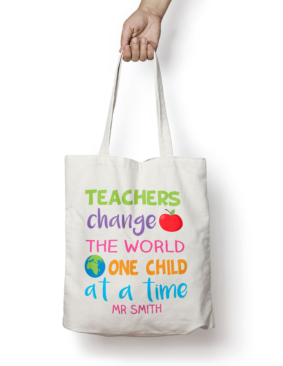 Teachers change the world tote bag