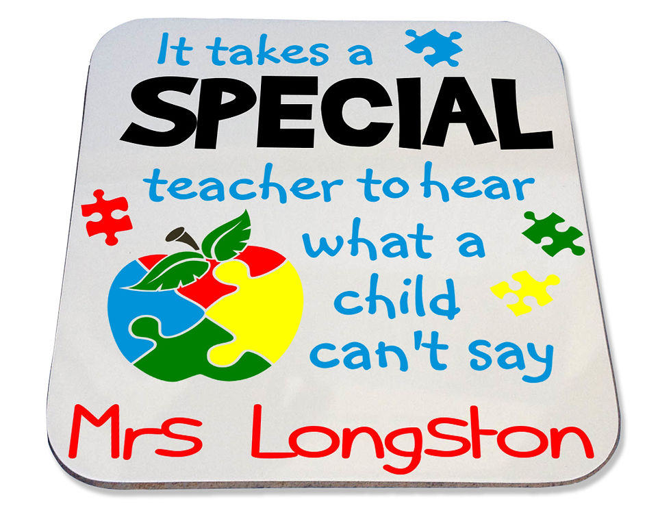 Autism Special teacher quote coaster