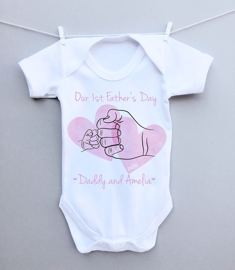Our first Father's Day fist bump bodysuit