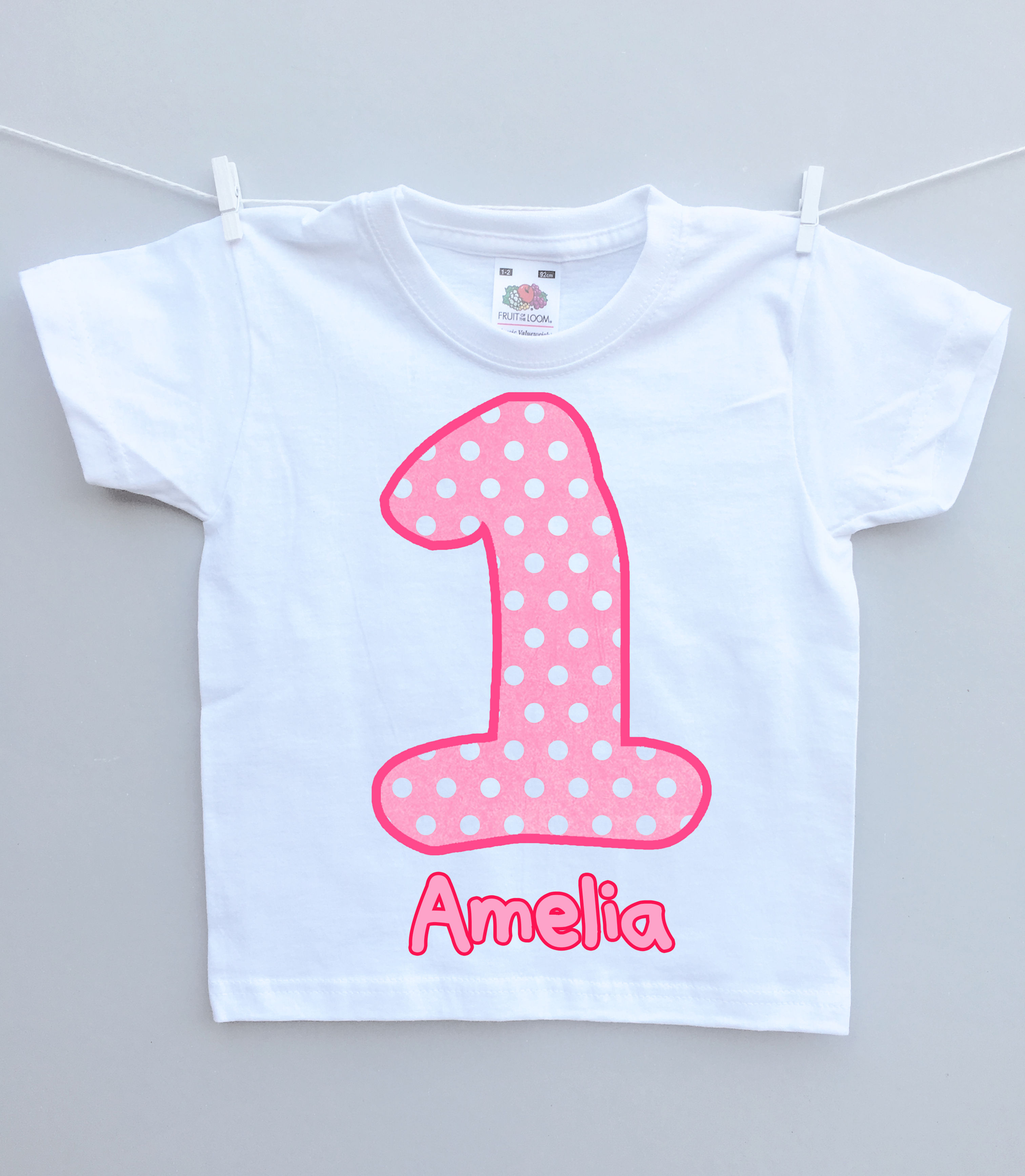 Birthday t-shirt dotty