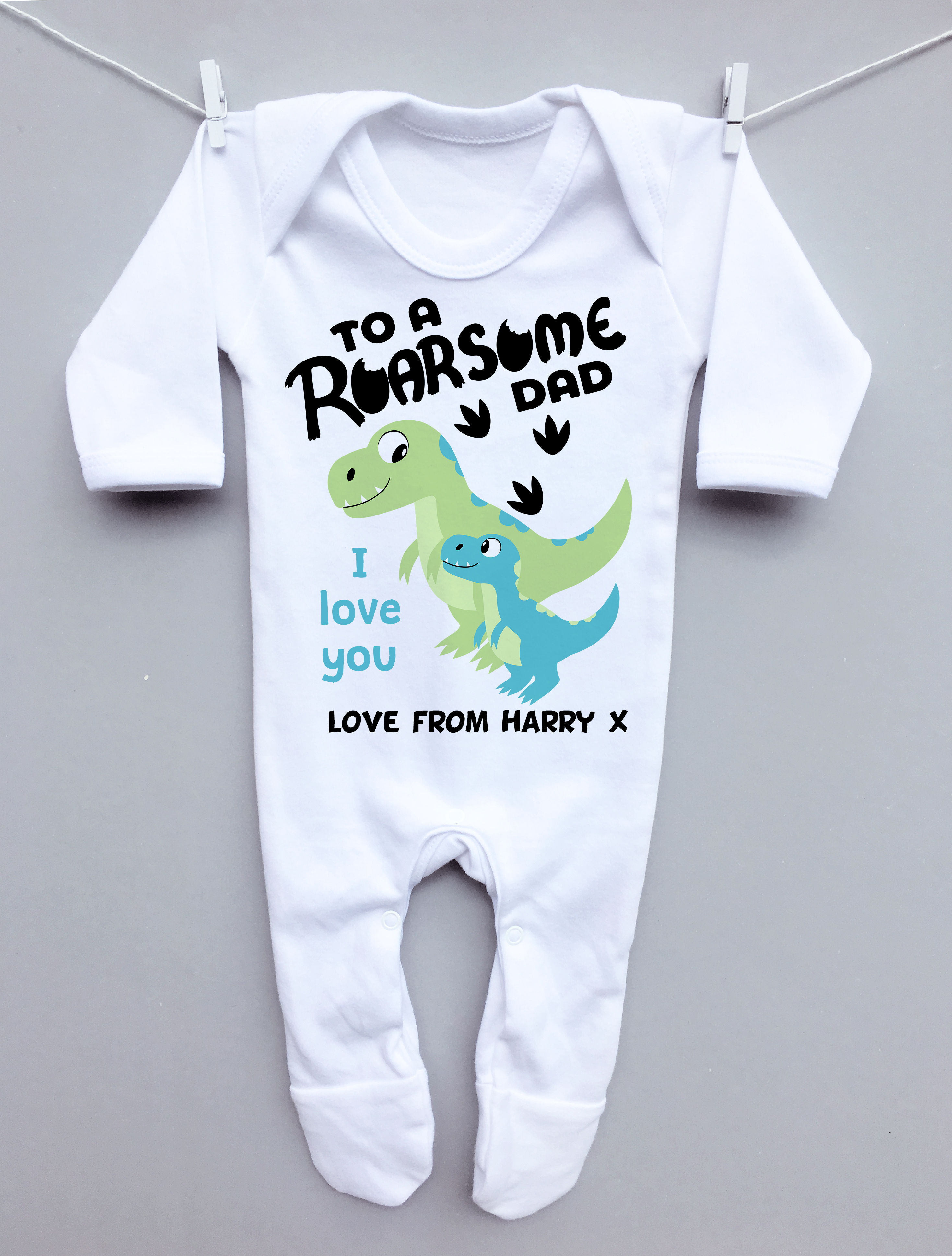 Roarsome Dad Father's Day sleepsuit