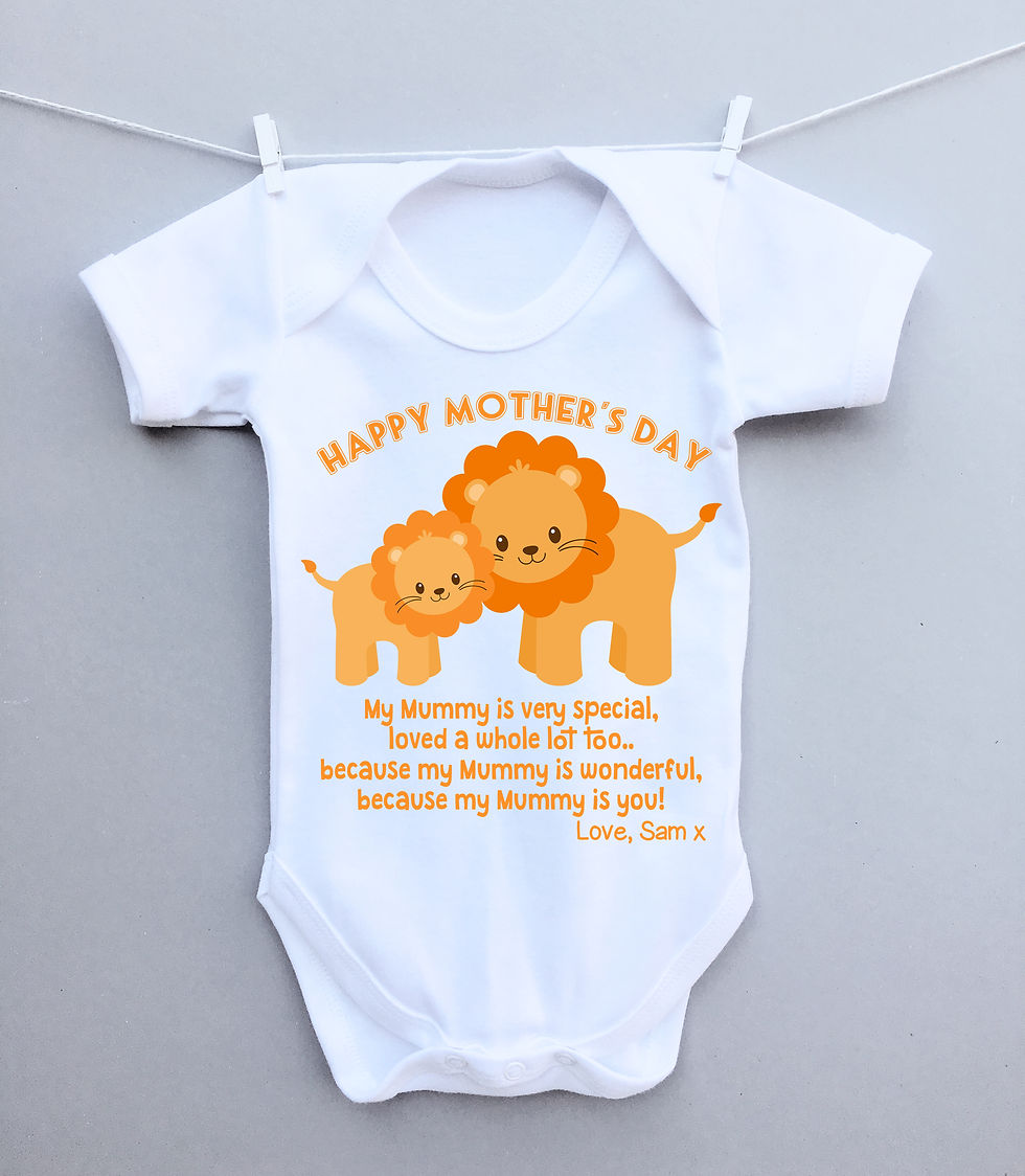 Lion Mother's Day bodysuit