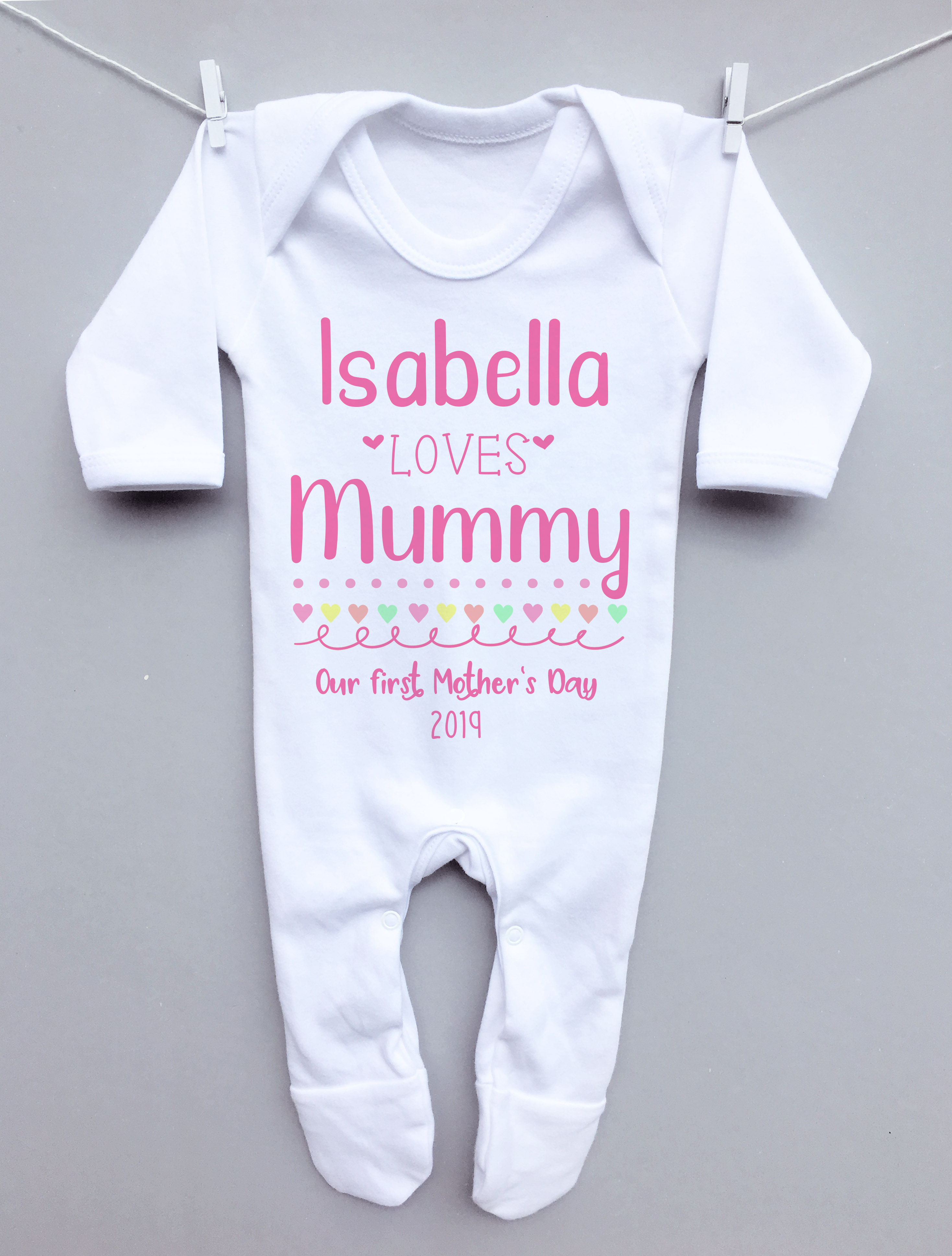 Mothers Day loves Mummy sleepsuit