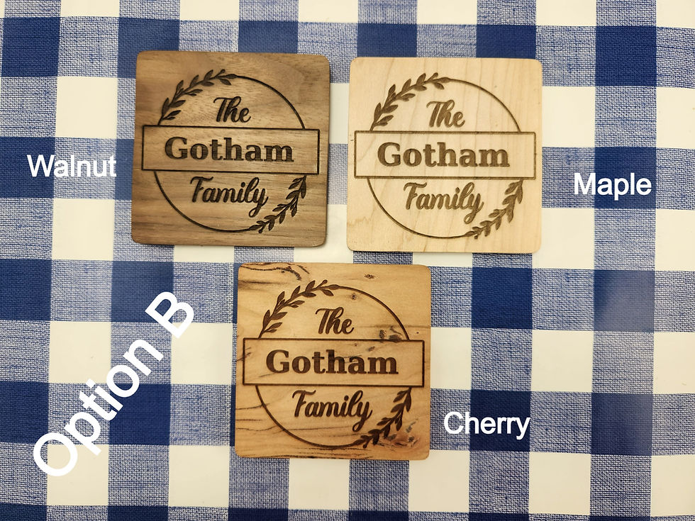 Thumbnail: Personalized Coaster Engraving