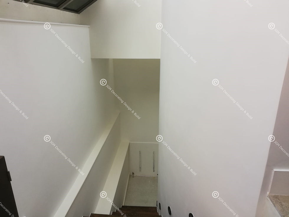 JGM Decorating Design & Build. Plastering walls and painting
