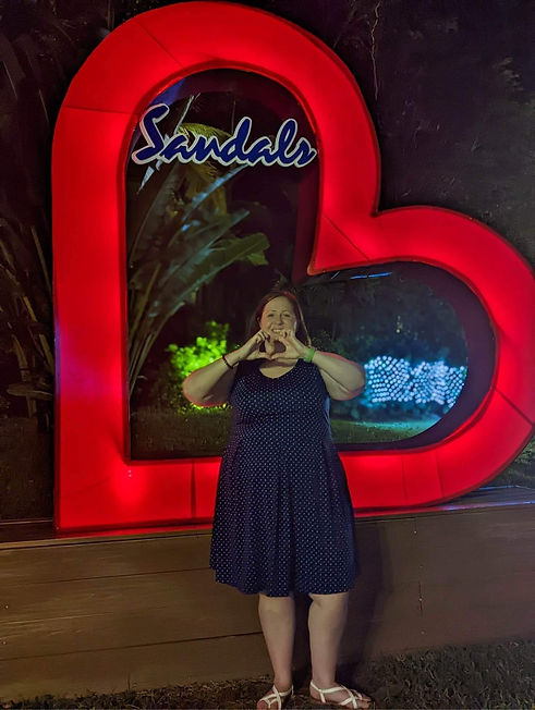 Veronica at Sandals.JPG