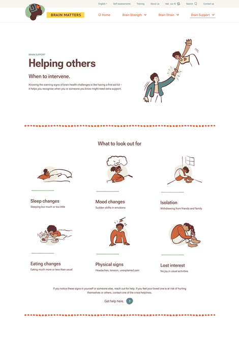Helping others