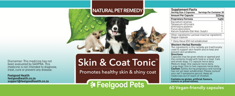 Skin & Coat Tonic Label