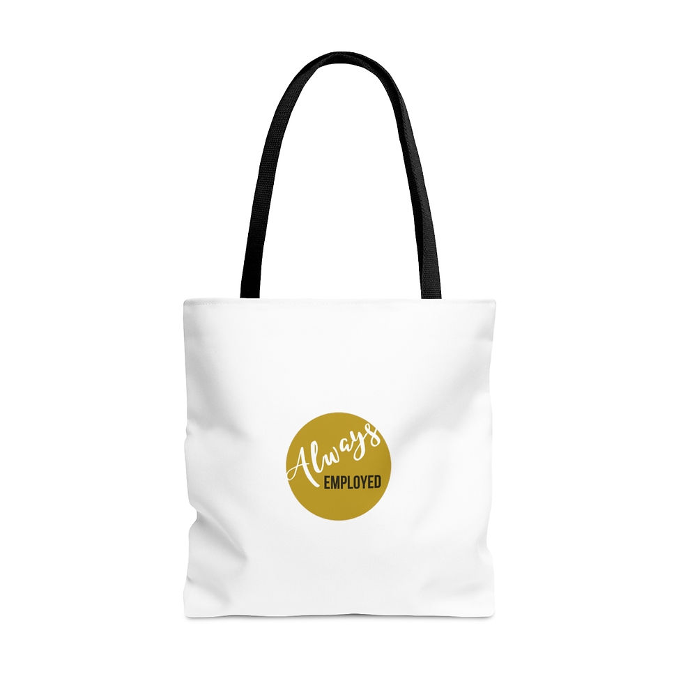 Thumbnail: Tote Bag (AOP) Motivational Tote, Work Tote Bag, Inspirational Bag, Reusable Bag