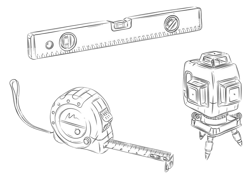 measurable-tools-set-roulette-construction-and-laser-level-drawing-in-graphic-style-on-whi