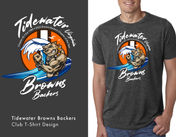Tidewater Browns Backers T-Shirt Logo/Design
