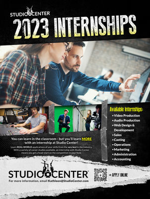 Internship Poster for Studio Center