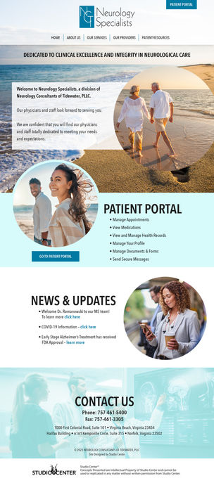 Neurology Specialists Website Design