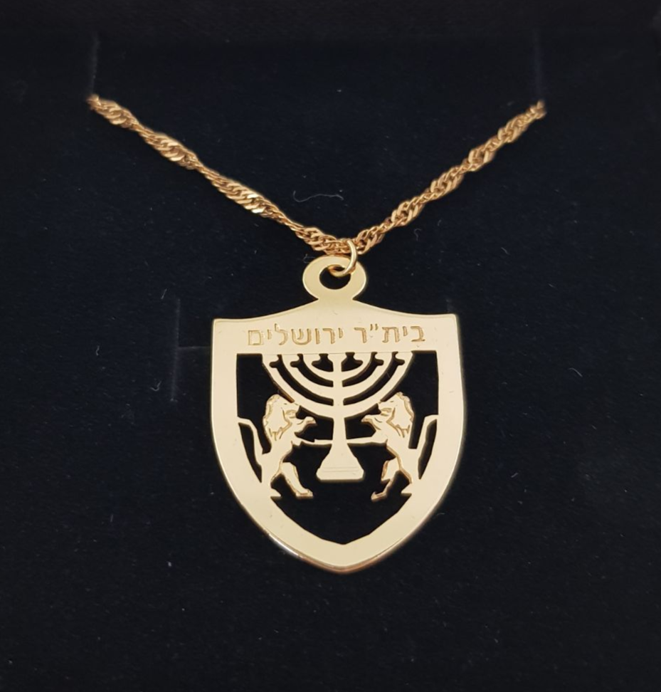 שרשרת בית"ר ירושלים ציפוי זהב 24 קראט