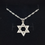 תמונה ממוזערת: שרשרת מגן דוד עם חריטות כסף אמיתי 925
