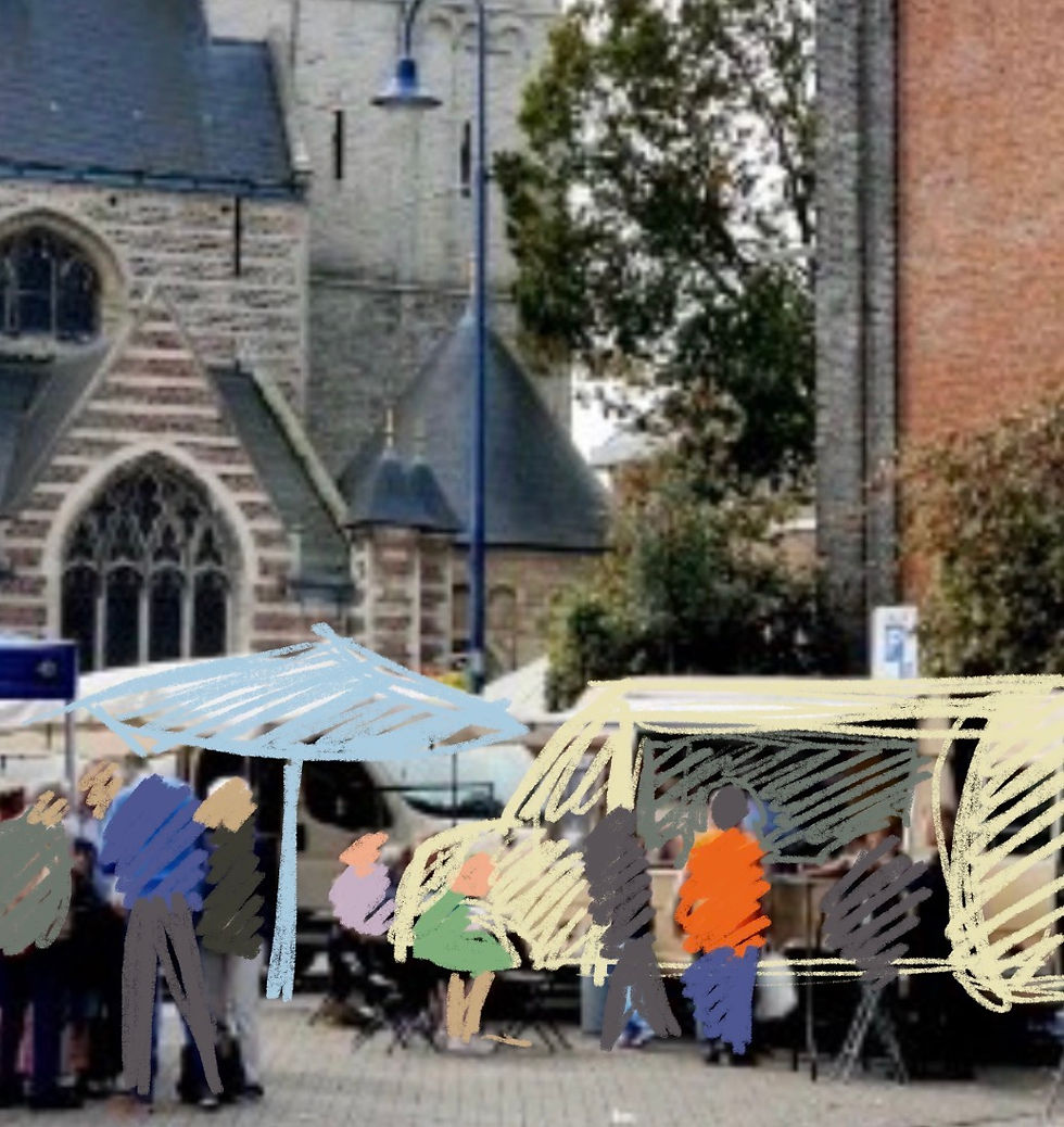 PIUM BUITEN: markt