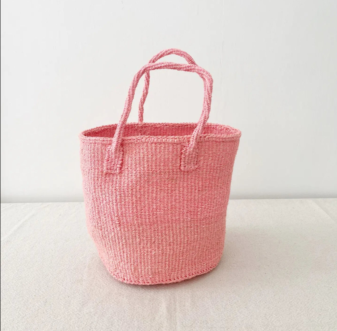 Sisal Tote | Pink Lemonade