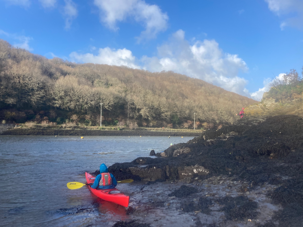 This image doesn't do justice to how windy it was during my PaddleUK training in Fowey!