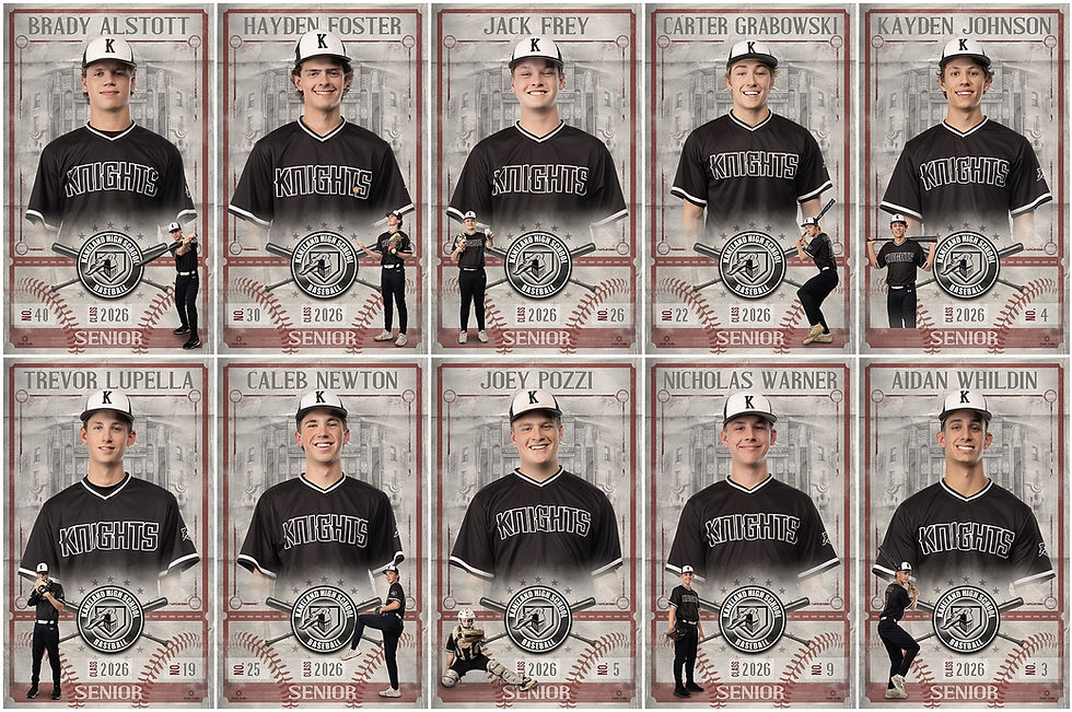 Kaneland High School Baseball Senior Night | Custom Senior Banners with a Vintage Vibe