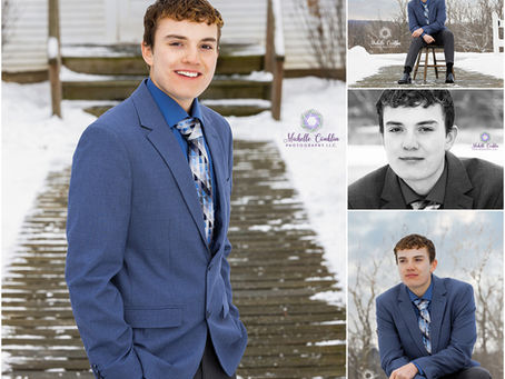 Ethan's Snowy Senior Session