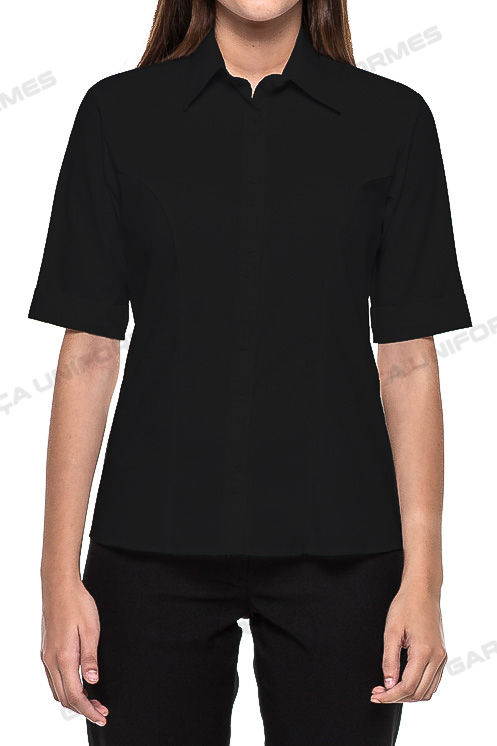 Miniatura: 250501 - BLUSA SOCIAL MANGA CURTA BAINHA ITALIANA
