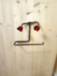 Rose hand towel bar 