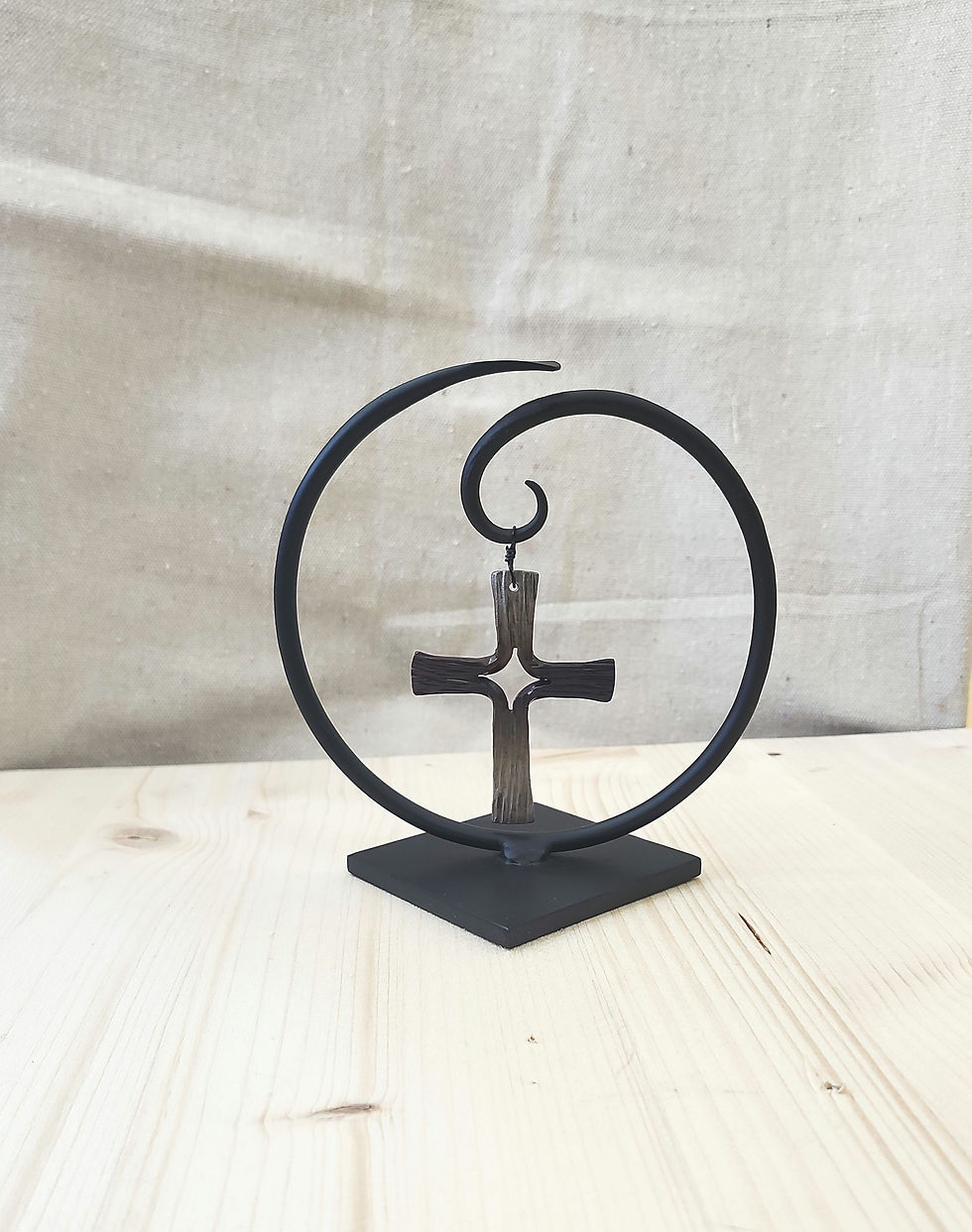 Hand Forged Split Cross and Hanger