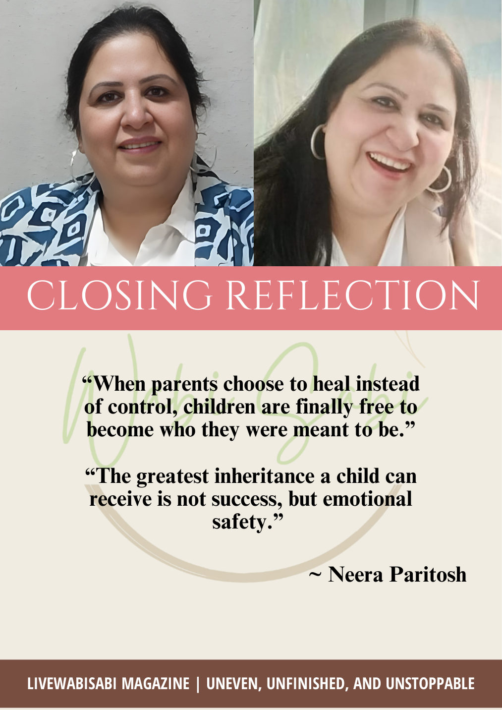 LiveWabiSabi Spotlight Edition: Neera Paritosh – Parenting the Parent — page 19