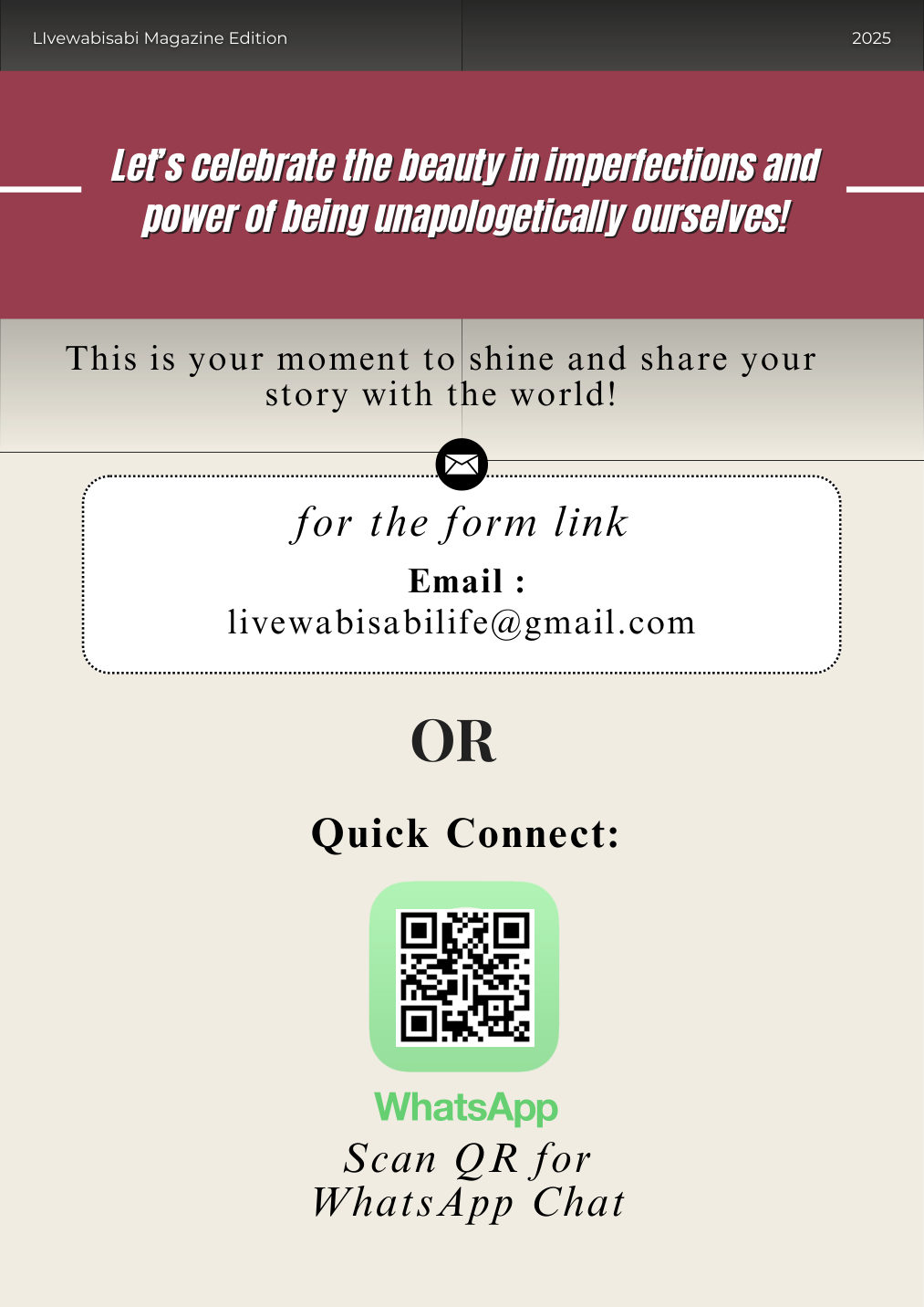 LiveWabiSabi Magazine – Premiere Season: The Beauty of Becoming Real — page 23