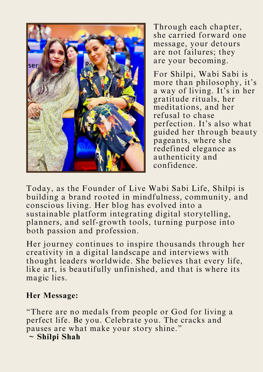 LiveWabiSabi Magazine – Premiere Season: The Beauty of Becoming Real — page 19